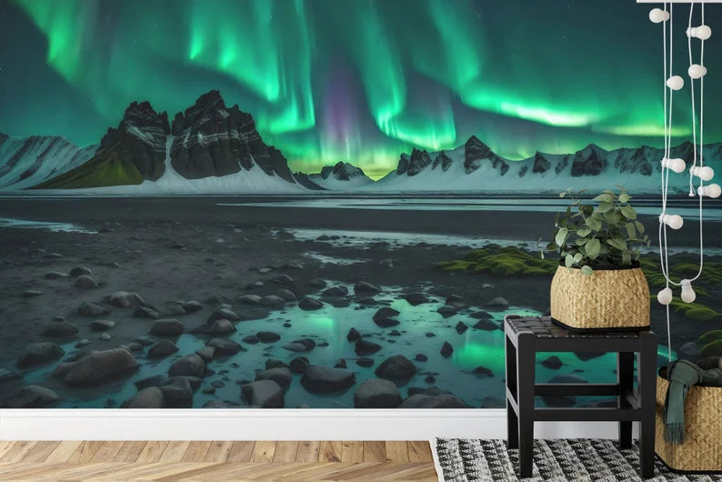 Aurora Borealis Wall Mural Gift, Art Print