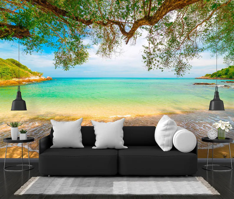 decorative wallpaper mural highlighting artwork details and balanced colors suitable for creative interior wall design wall