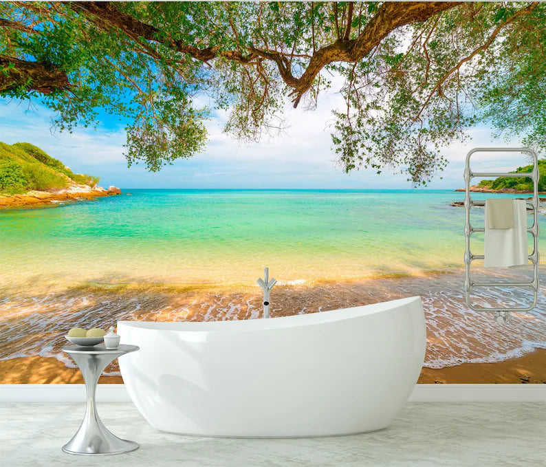 wallpaper mural close view focusing on illustration quality textures and visual depth for interior decoration wall decor wa