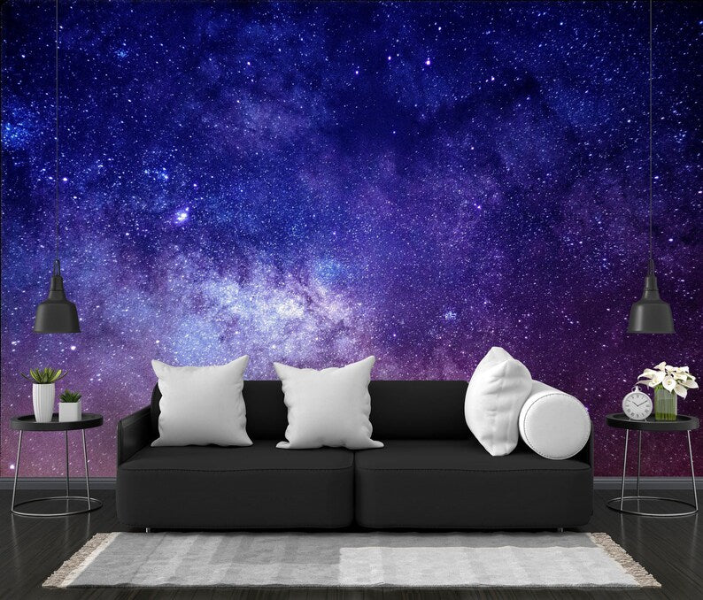 Galaxy Stars Space Mural Gift , Art Print