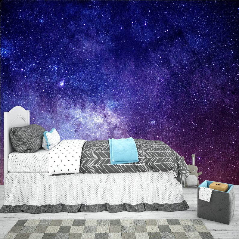 Galaxy Stars Space Mural Gift , Art Print