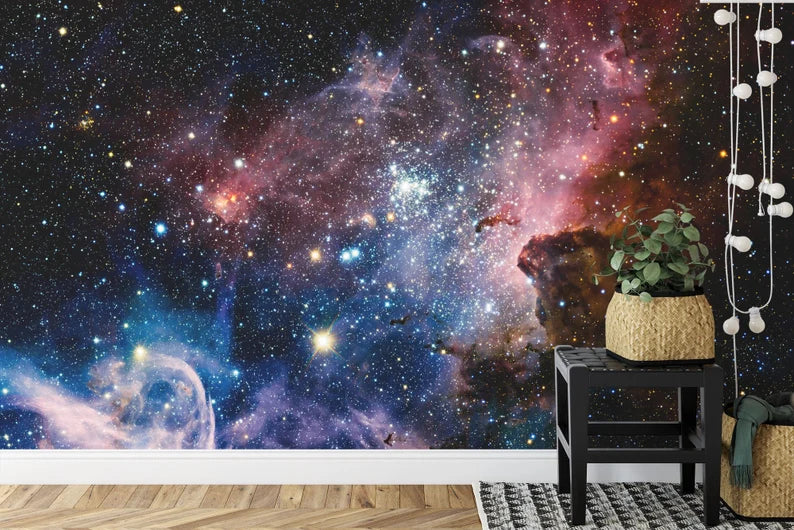 Galaxy Stars Wall Mural Art Print Gift