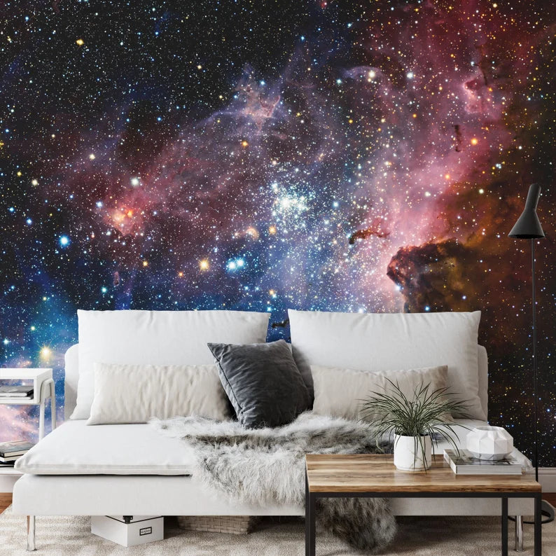 Galaxy Stars Wall Mural Art Print Gift