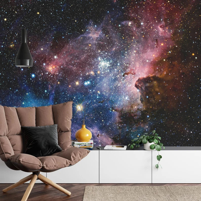 Galaxy Stars Wall Mural Art Print Gift