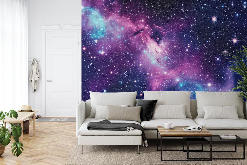 Galaxy Stars Peel and Stick Wall Mural Astronomy