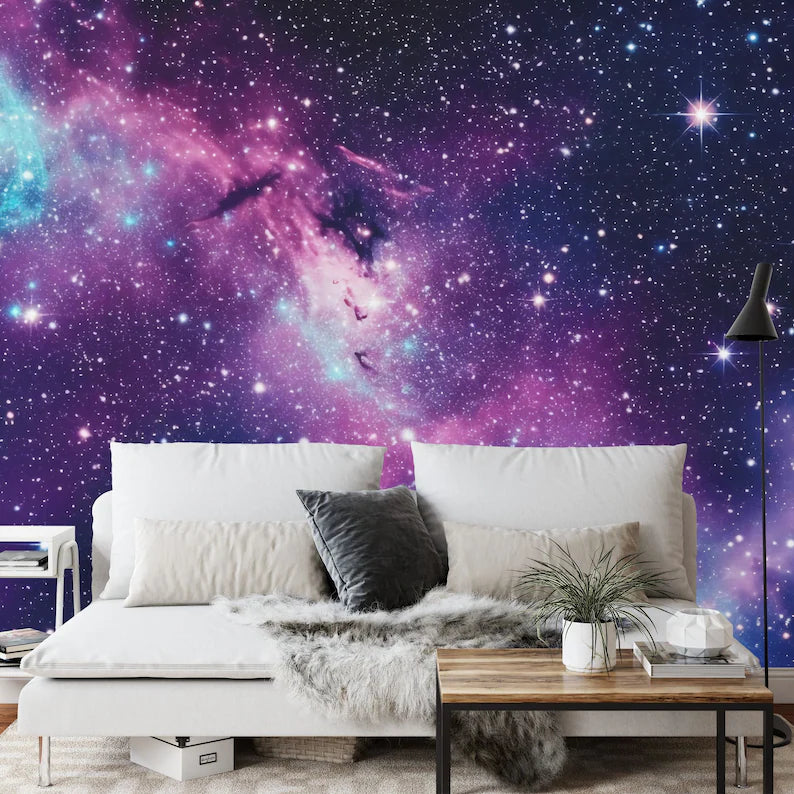 Galaxy Stars Peel and Stick Wall Mural Astronomy