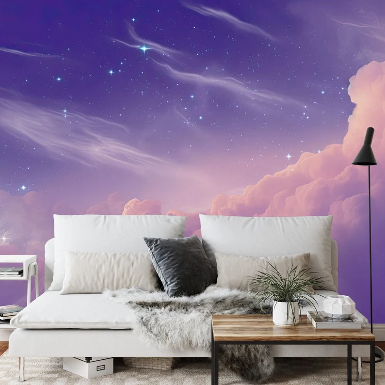 panoramic wall mural wallpaper presenting the complete artwork layout designed for large interior wall spaces wall decor wa