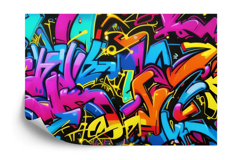 Colorful Graffiti Wallpaper Mural Art Print