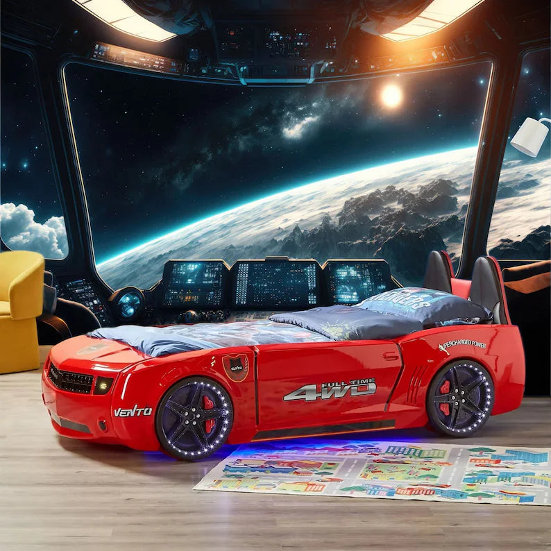 Spaceship Window Wall Mural, Stars Astronomy Kids Room