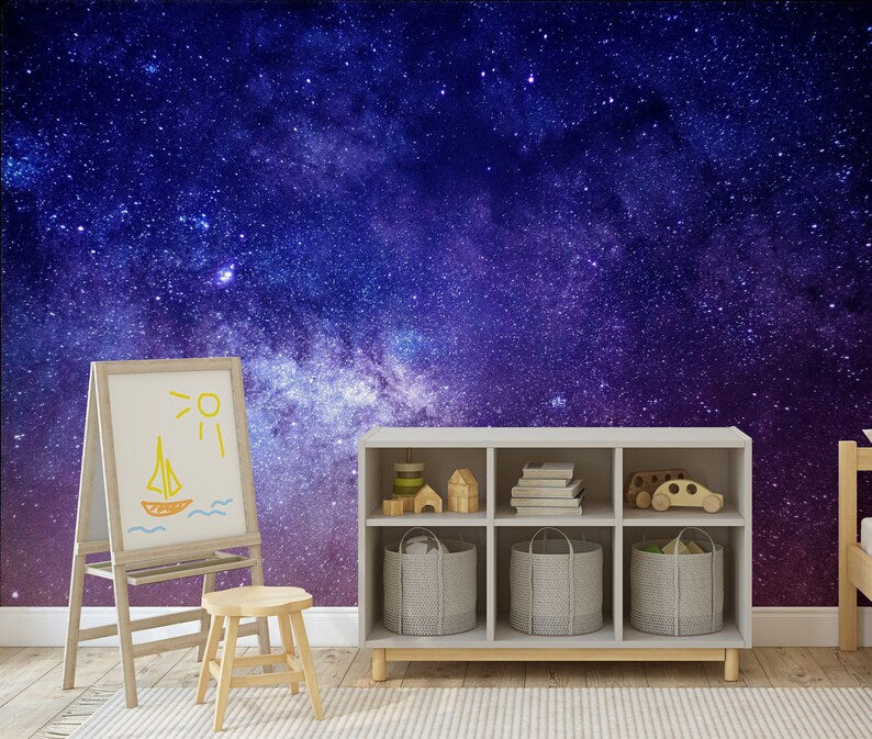 Galaxy Stars Space Mural Gift , Art Print
