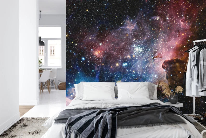 Galaxy Stars Wall Mural Art Print Gift