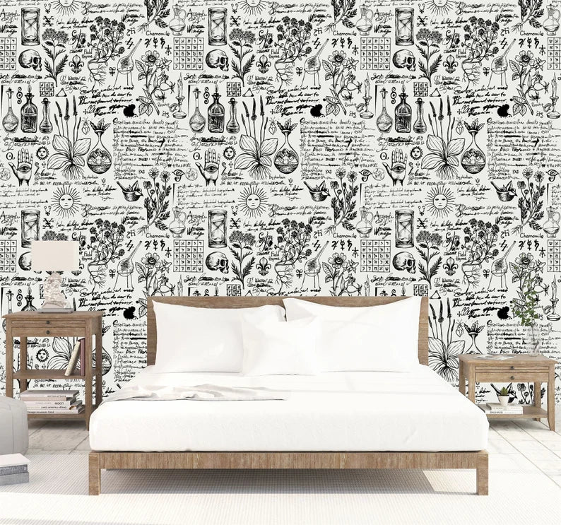 Esoteric Alchemy Wallpaper - Vintage Gothic
