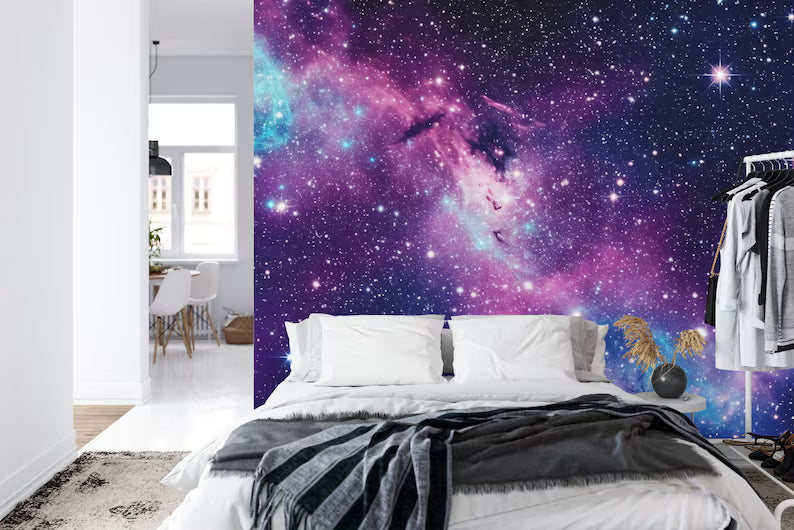 Galaxy Stars Peel and Stick Wall Mural Astronomy