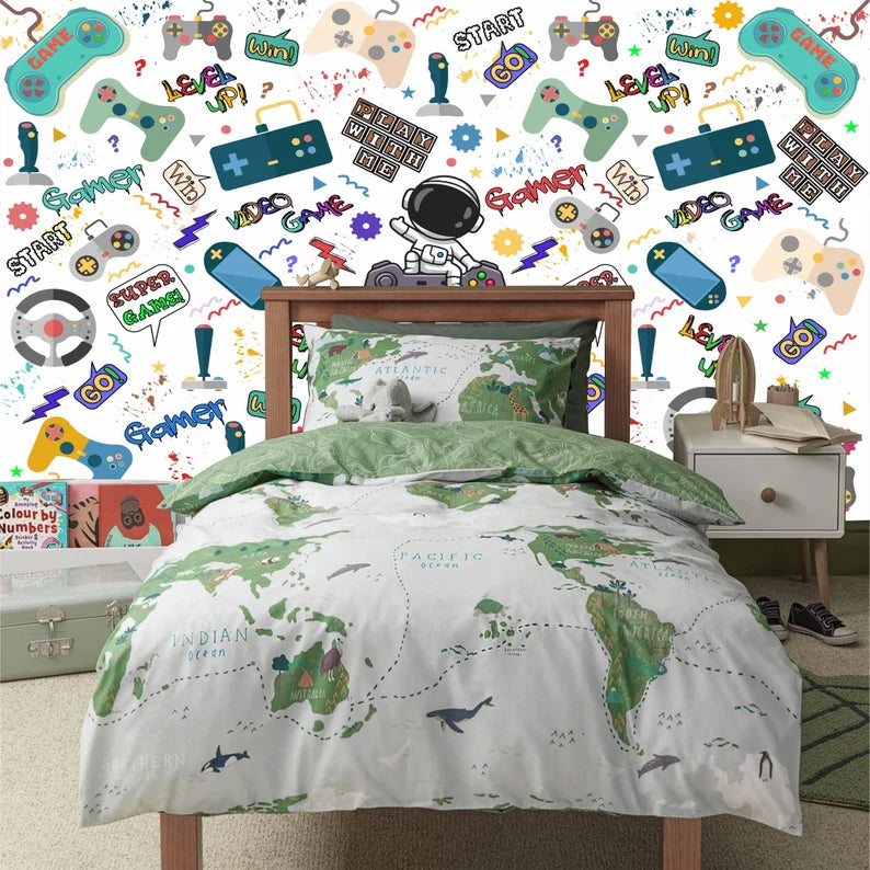 panoramic wall mural wallpaper presenting the complete artwork layout designed for large interior wall spaces wall decor wa