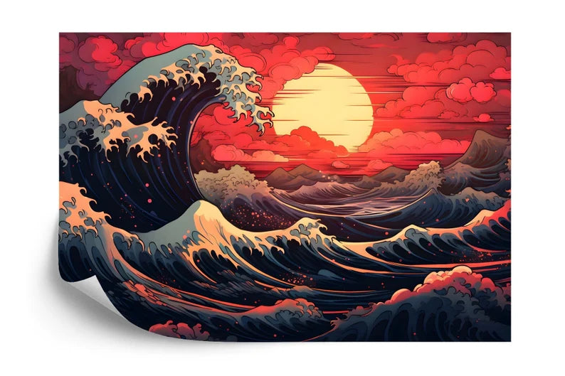 Ocean Sunset Wall Mural, Peel and Stick Wallpape