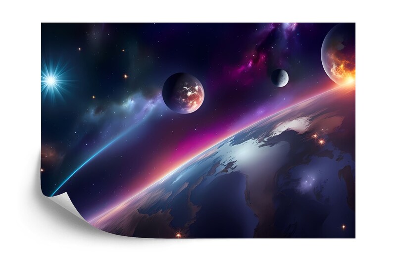 Outer Space Galaxy Mural Wallpaper