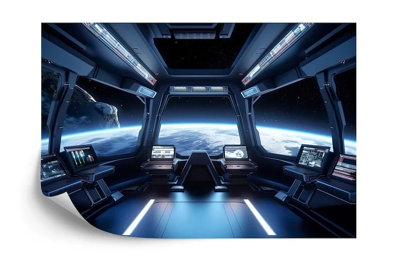 Wallpaper, Spaceship Window View Wall Mural