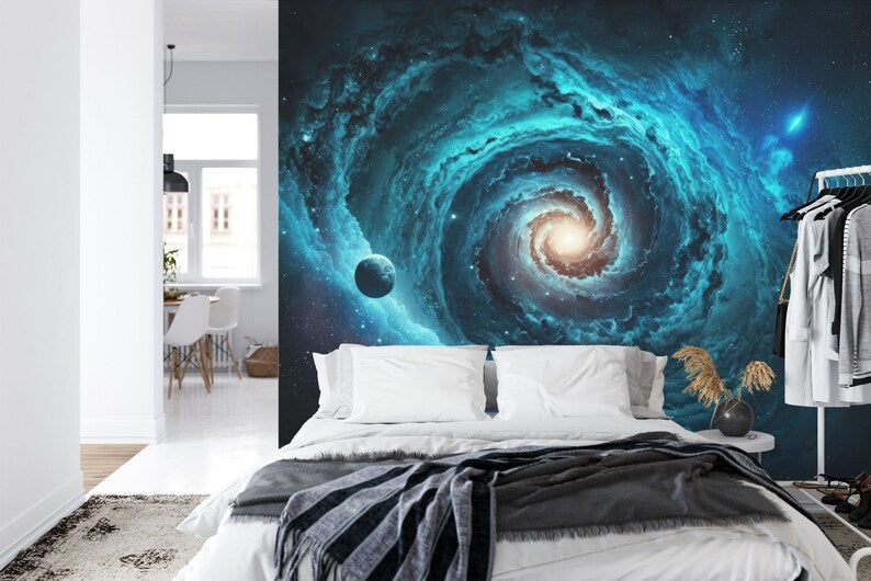 Galaxy Wall Mural, Cosmos Peel and Stick Wallpaper