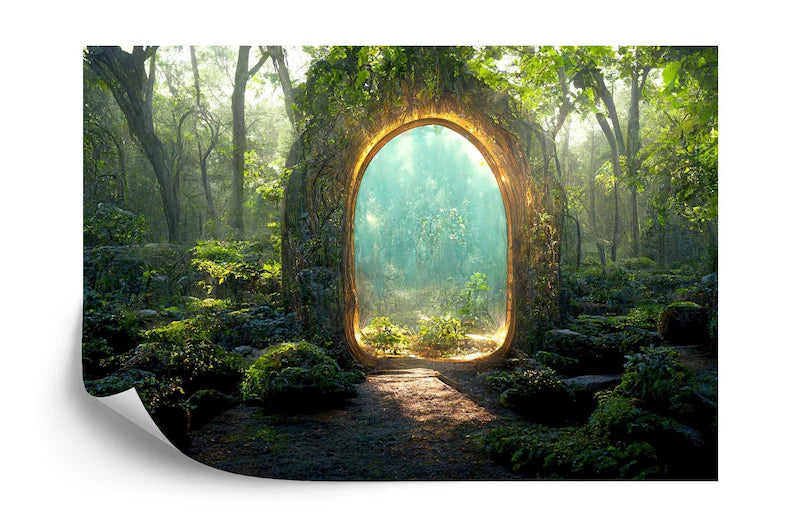 Forest Tree Arch Portal Wallpaper Mural Art Print