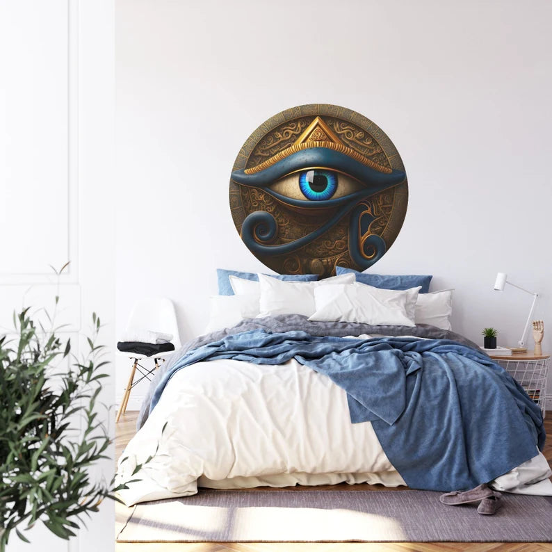 Wallpaper, Eye of Horus Wall Decor, Ancient Egypt Circle