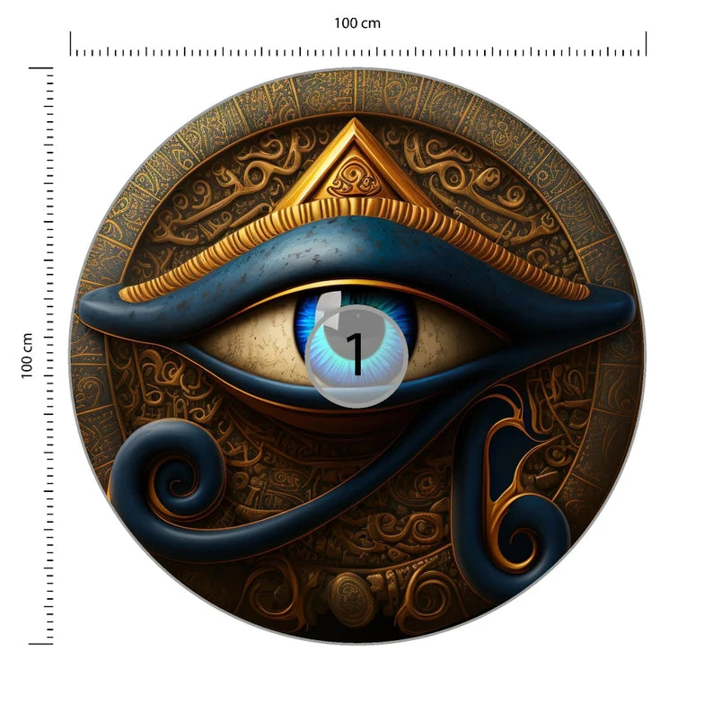 Wallpaper, Eye of Horus Wall Decor, Ancient Egypt Circle