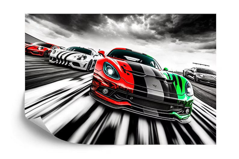 Racing Car Wallpaper Mural Motorsports Wall Art