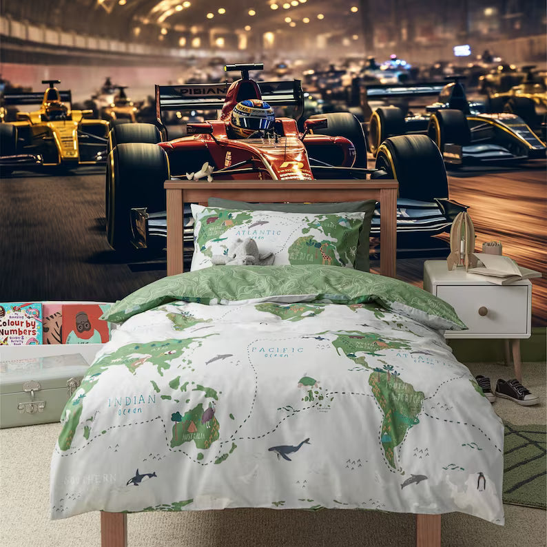 Formula 1 Racing Car Wallpaper Mural Art Print
