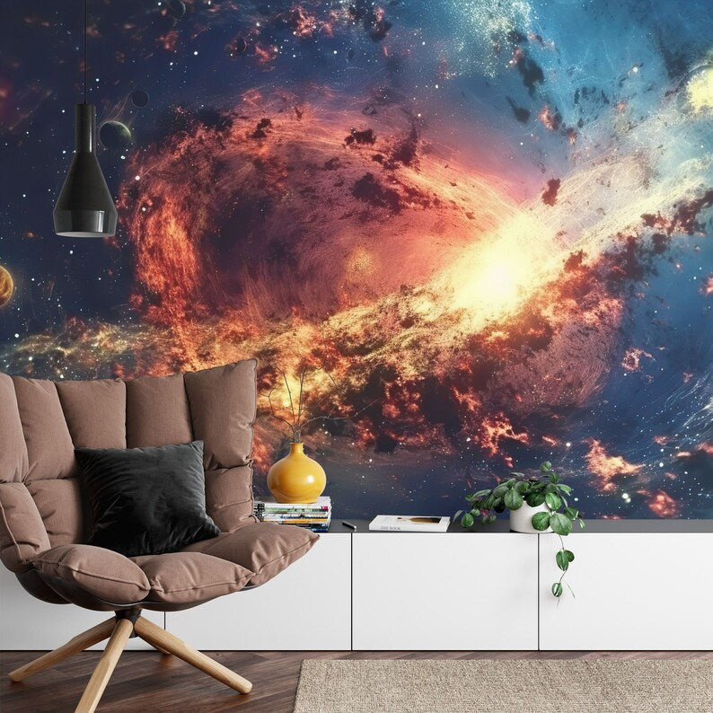 Galaxy Stars Wall Decal, Peel and Stick Outer Space