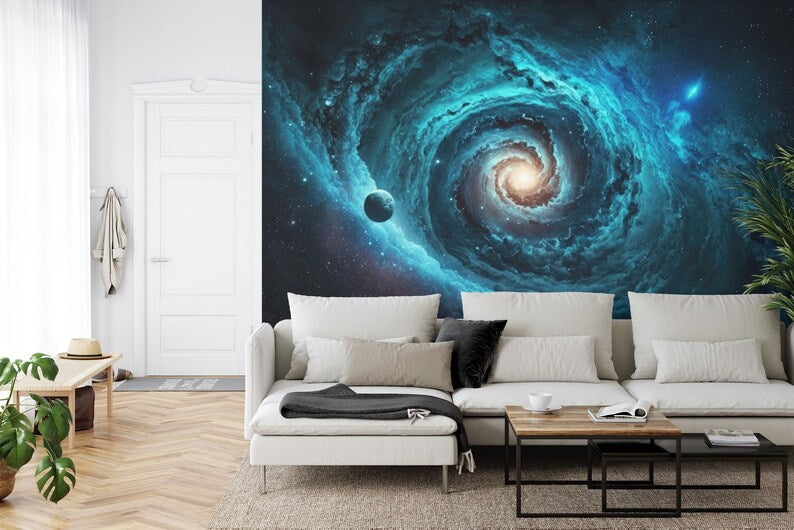 Galaxy Wall Mural, Cosmos Peel and Stick Wallpaper