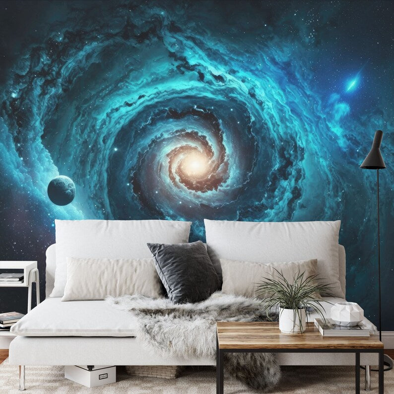 Galaxy Wall Mural, Cosmos Peel and Stick Wallpaper