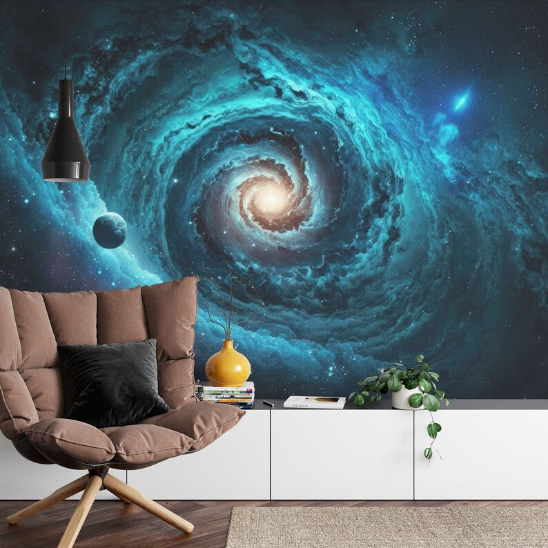 Galaxy Wall Mural, Cosmos Peel and Stick Wallpaper