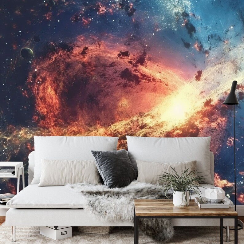 Galaxy Stars Wall Decal, Peel and Stick Outer Space