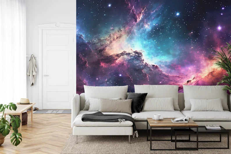 Nebula Galaxy Wallpaper Mural Art Print
