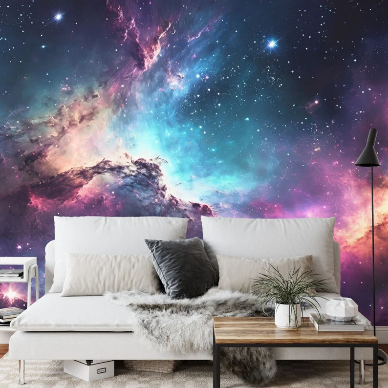 Nebula Galaxy Wallpaper Mural Art Print
