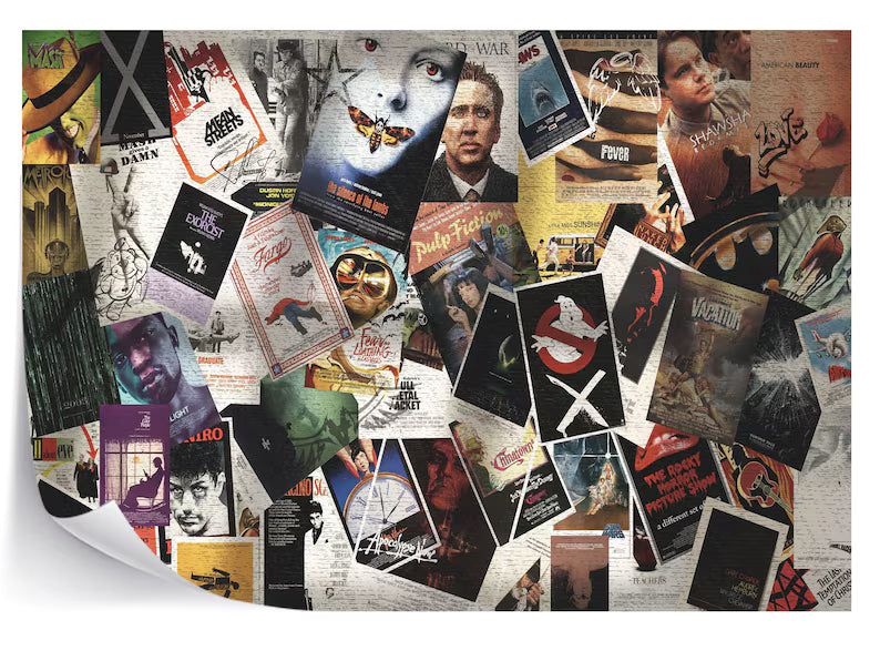 Movie Poster Collage Wallpaper Mural Art Print