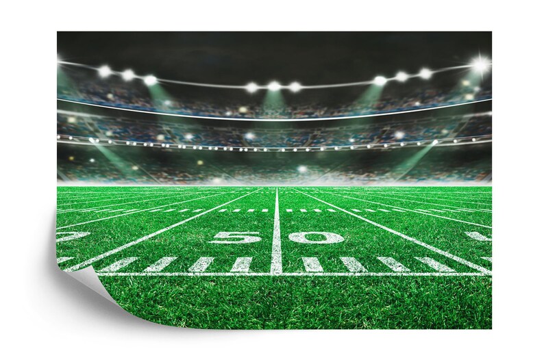 Wallpaper, Football Stadium Wallpaper Mural Art Print