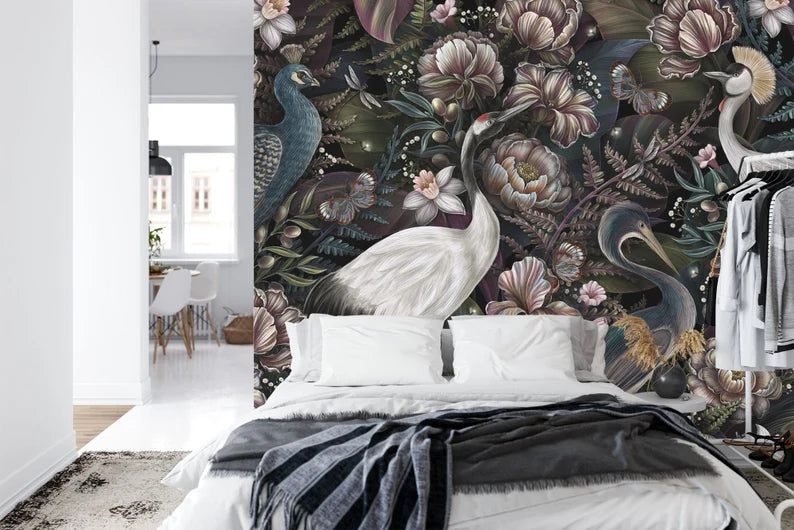 decorative wallpaper mural highlighting artwork details and balanced colors suitable for creative interior wall design wall
