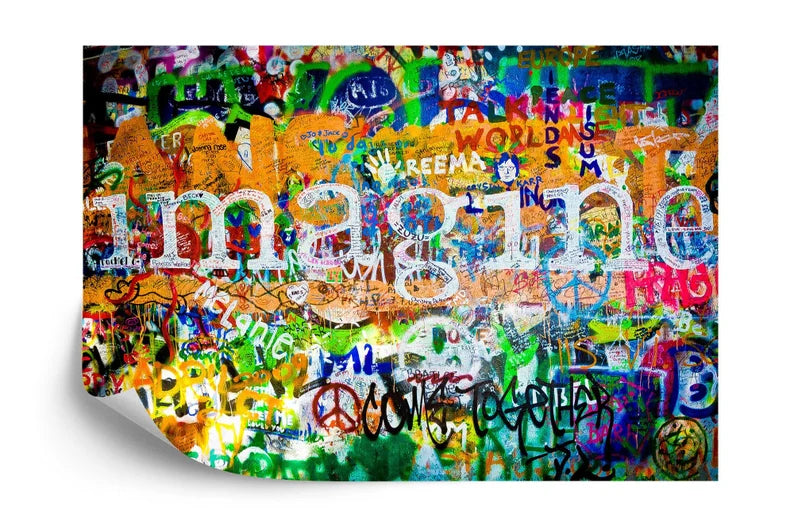 Wallpaper, John Lennon Imagine Graffiti Mural