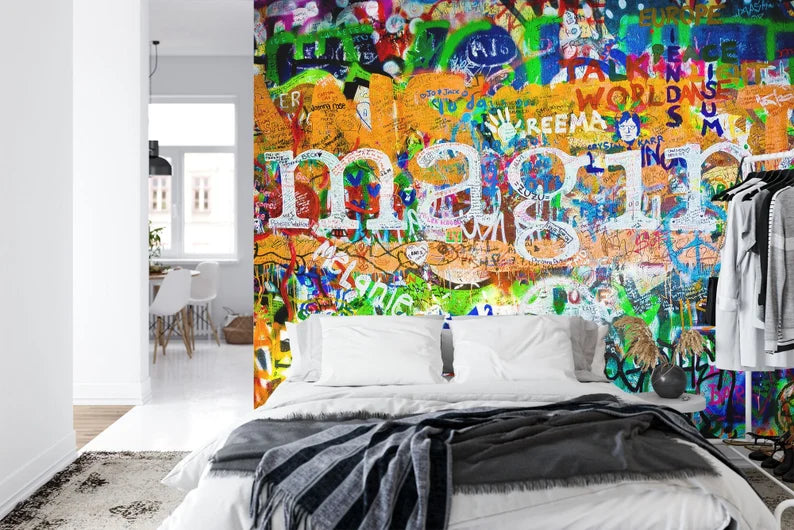 Wallpaper, John Lennon Imagine Graffiti Mural