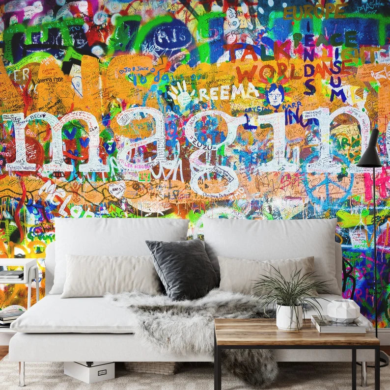 Wallpaper, John Lennon Imagine Graffiti Mural
