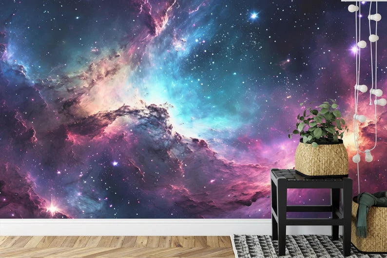 Nebula Galaxy Wallpaper Mural Art Print