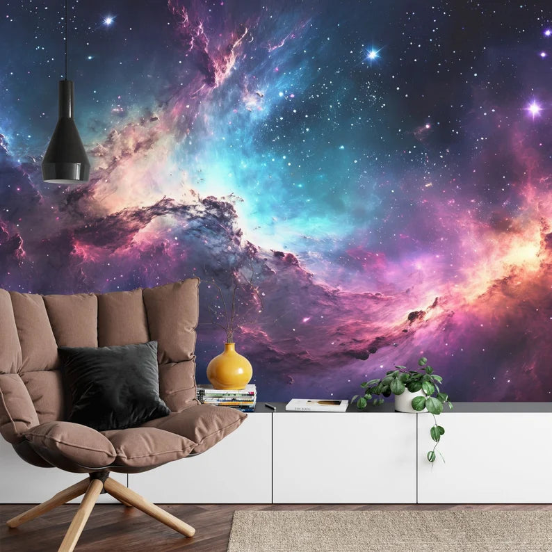 Nebula Galaxy Wallpaper Mural Art Print