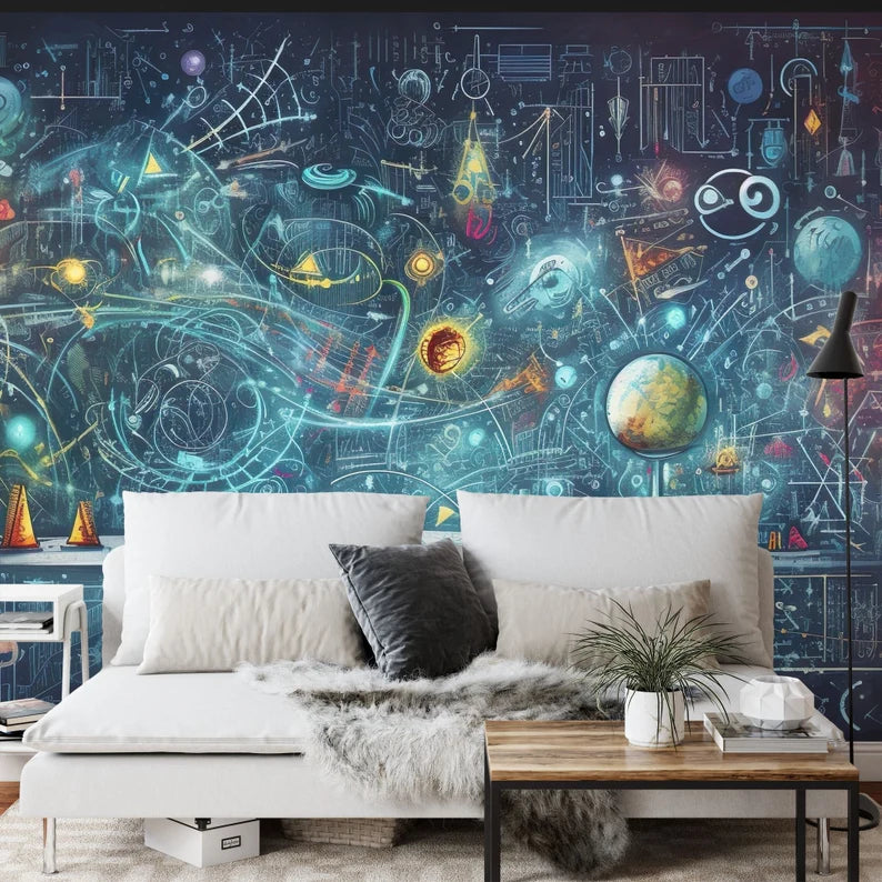 Mathematical Formulas Physics Signs Art Print