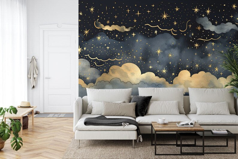 decorative wallpaper mural highlighting artwork details and balanced colors suitable for creative interior wall design wall