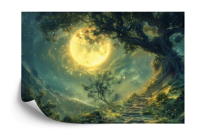 Enchanted Forest Photomural, Magical Pathway Wallpaper