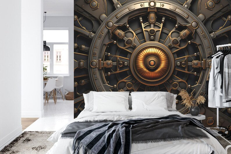 Steampunk Mechanical Wall Mural Art Print