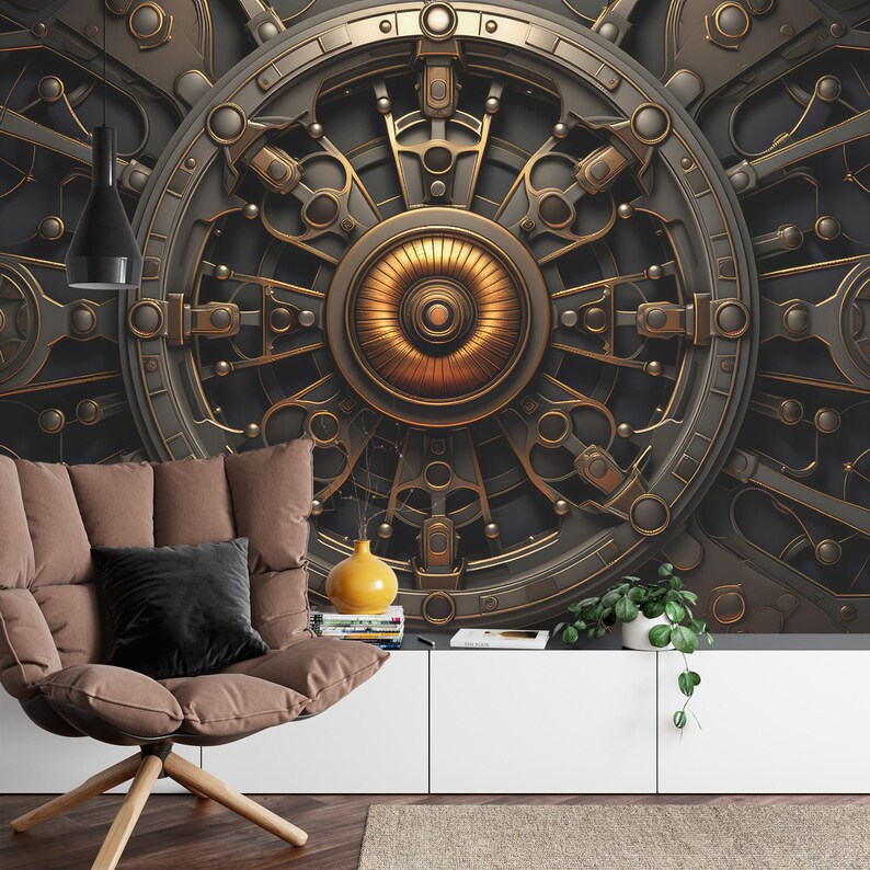 Steampunk Mechanical Wall Mural Art Print