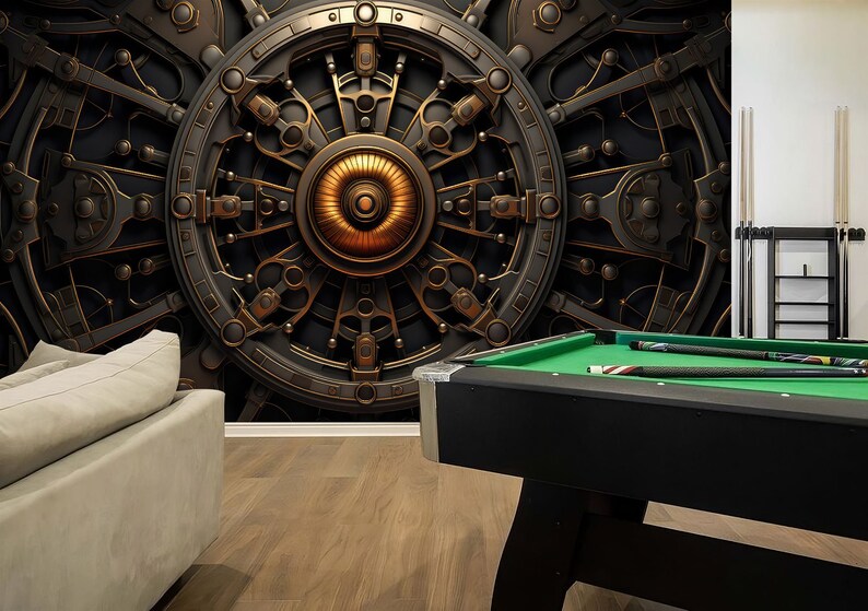 Steampunk Mechanical Wall Mural Art Print