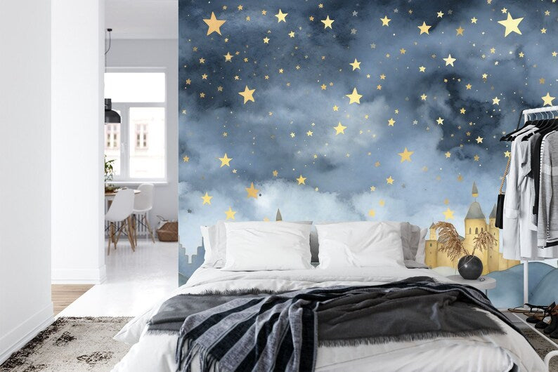 wallpaper mural close view focusing on illustration quality textures and visual depth for interior decoration wall decor wa