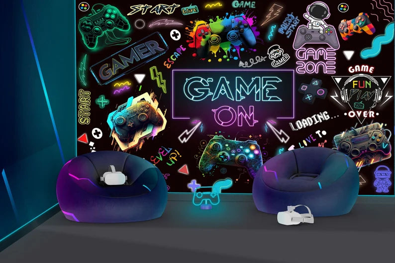 Gaming Room Wallpaper Kids Room Decor